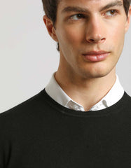 Viscose blend crewneck sweater