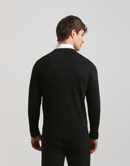 Viscose blend crewneck sweater