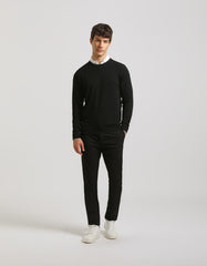 Viscose blend crewneck sweater