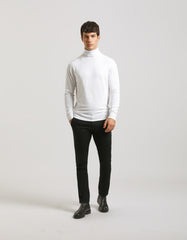 Turtleneck sweater in viscose blend