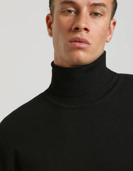Turtleneck sweater in viscose blend