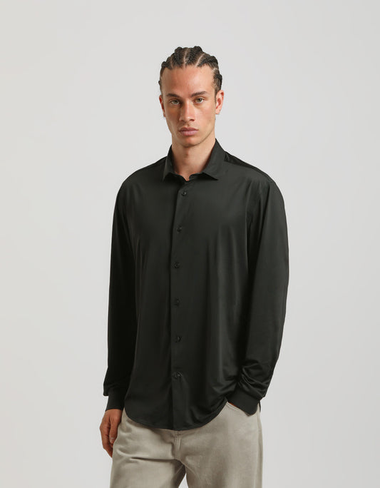 Basic shirt in stretch fabric