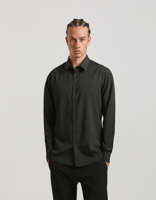 Basic shirt in stretch fabric
