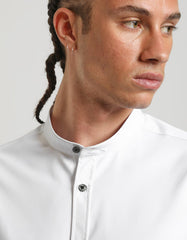 Mandarin collar shirt easy care