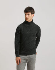 Maglia collo alto 100% cotone