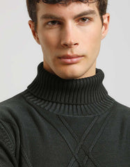 Maglia collo alto 100% cotone