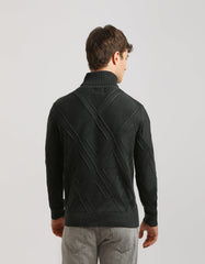 Maglia collo alto 100% cotone