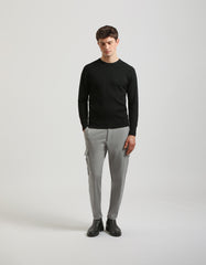 Viscose blend cargo trousers