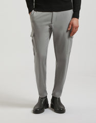 Viscose blend cargo trousers