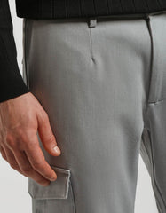 Viscose blend cargo trousers