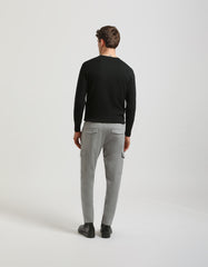 Viscose blend cargo trousers