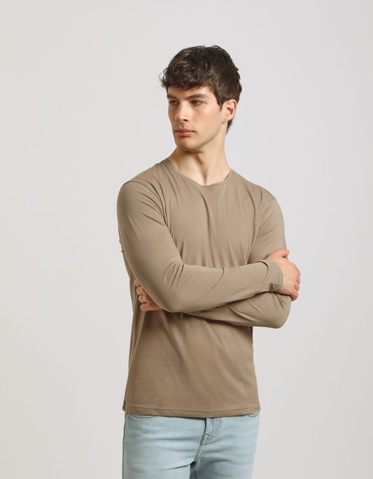 T-shirt manica lunga 100% cotone