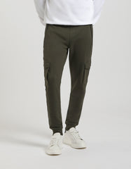 Jogger cargo in felpa