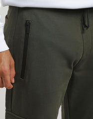 Jogger cargo in felpa