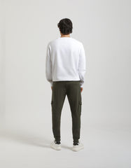 Jogger cargo in felpa