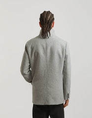 Mock neck coat