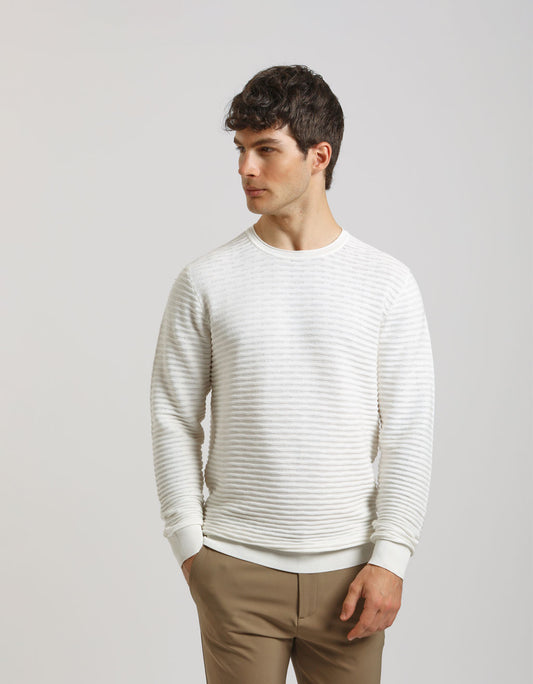 100% cotton crewneck sweater