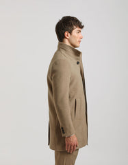 Cappotto collo lupetto