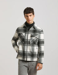 Plaid shirt jacket