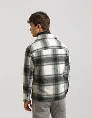 Plaid shirt jacket