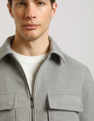Technical fabric shirt jacket
