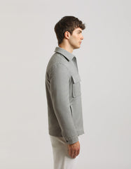 Technical fabric shirt jacket