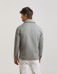 Technical fabric shirt jacket