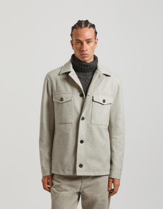 Giacca camicia con bottoni