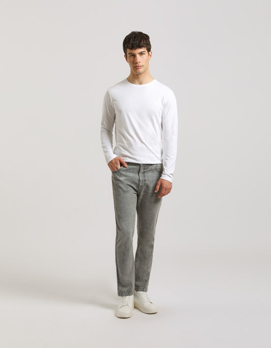 Grey slim fit jeans