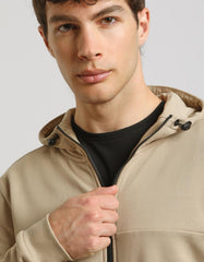 Hooded sweatshirt with zip