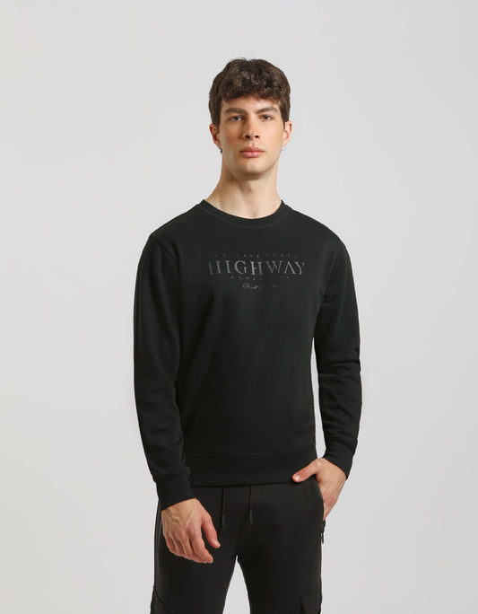 Crew-neck sweatshirt with print