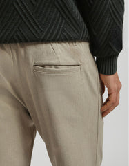 Chino trousers with drawstring