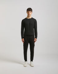 Jogger cargo in felpa