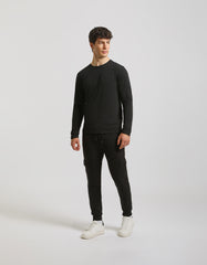 Jogger cargo in felpa