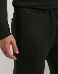 Jogger cargo in felpa