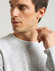 Bouclè crewneck sweater