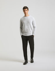 Bouclè crewneck sweater