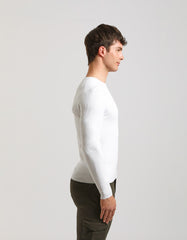 Ribbed crewneck sweater