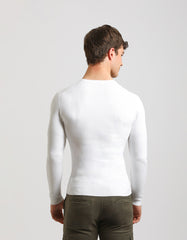 Ribbed crewneck sweater