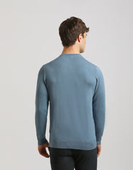Viscose blend crewneck sweater