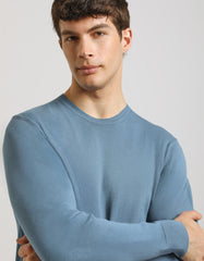 Viscose blend crewneck sweater