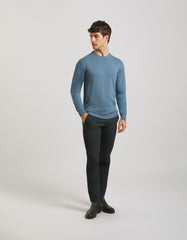 Viscose blend crewneck sweater
