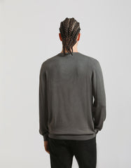 Viscose blend crewneck sweater