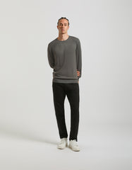 Viscose blend crewneck sweater