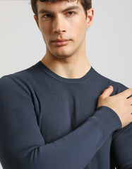 Viscose blend crewneck sweater