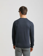 Viscose blend crewneck sweater