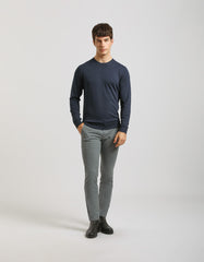 Viscose blend crewneck sweater