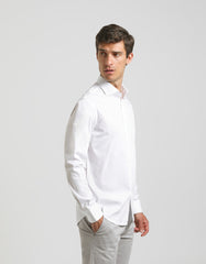 Camicia tinta unita in cotone