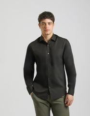 Camicia tinta unita in cotone