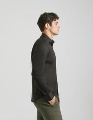 Camicia tinta unita in cotone